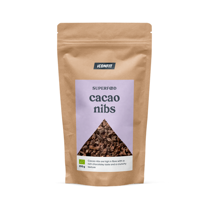 ICONFIT Mahedad purustatud toorkakao oad (200g)