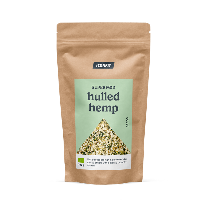ICONFIT Mahedad kooritud kanepiseemned (200g)