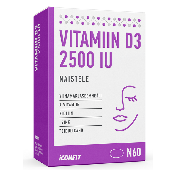 ICONFIT Vitamin D3 for women 2500 IU (60 kapslí)